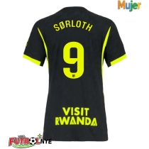 Camiseta Atletico Madrid Alexander Sorloth #9 Visitante Equipación para mujer 2026-27 manga corta